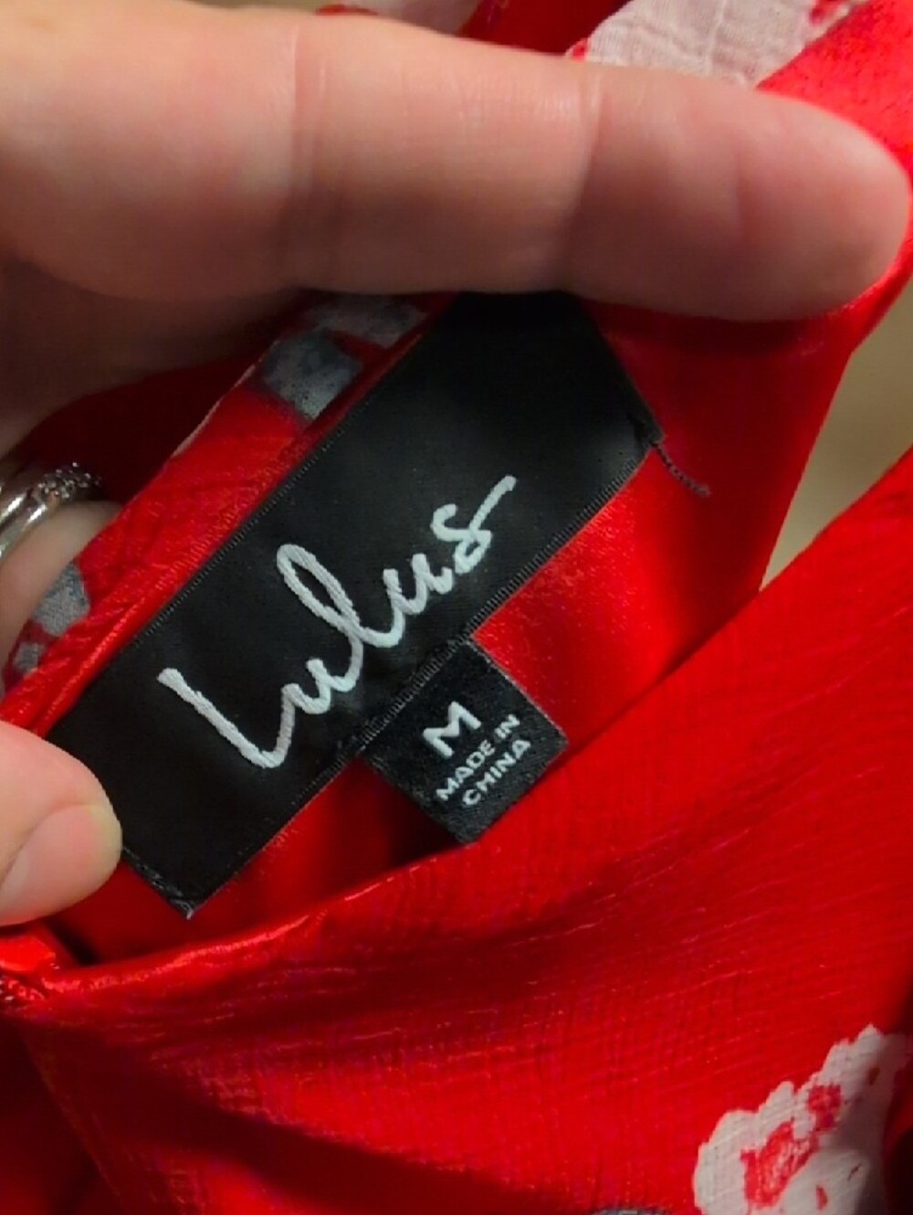 Lulu's Red Floral High-Low Ruffle Maxi Dress - Picture 2 of 10